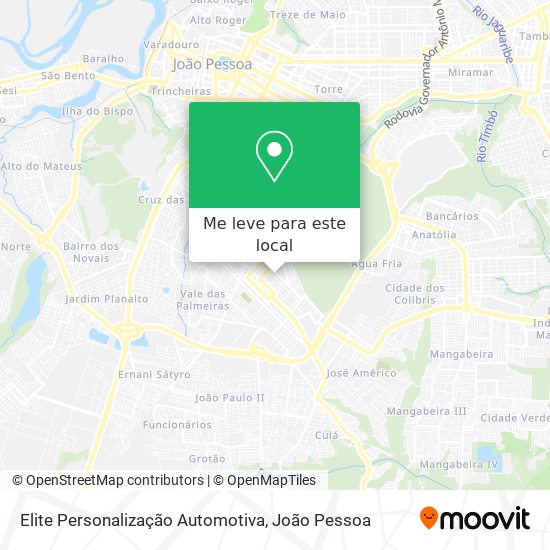 Elite Personalização​ Automotiva mapa