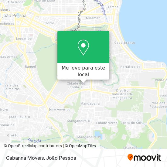 Cabanna Moveis mapa