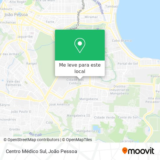 Centro Médico Sul mapa