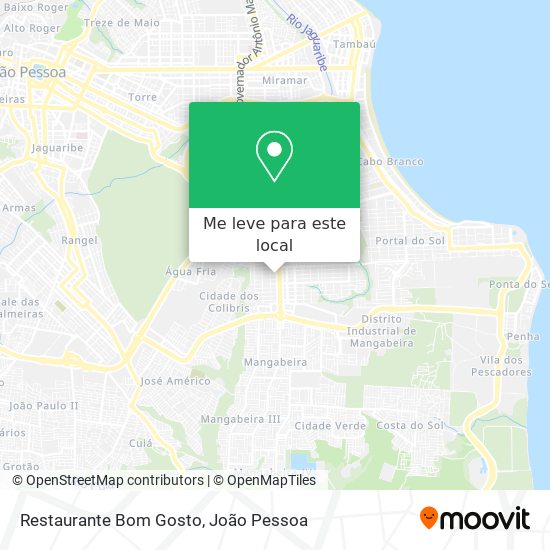 Restaurante Bom Gosto mapa