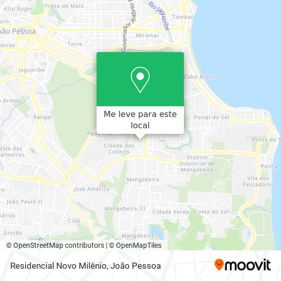 Residencial Novo Milênio mapa