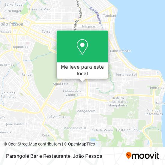 Parangolé Bar e Restaurante mapa