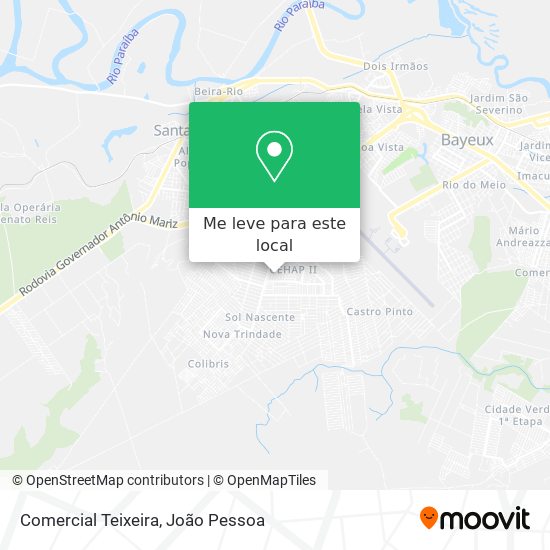 Comercial Teixeira mapa