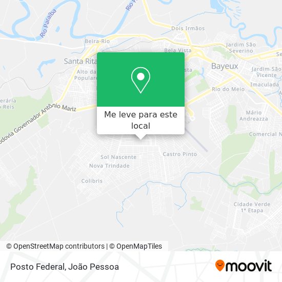 Posto Federal mapa