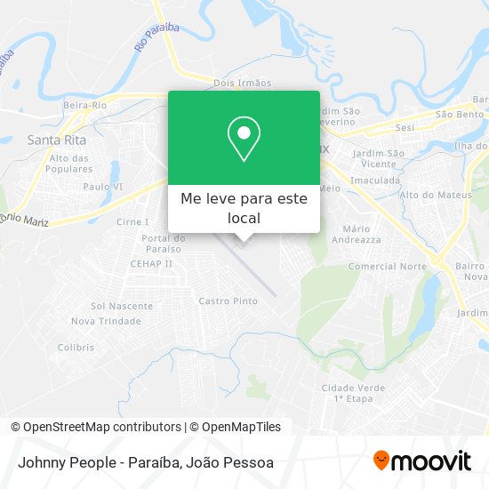 Johnny People - Paraíba mapa
