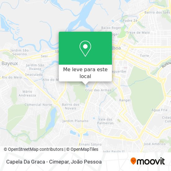 Capela Da Graca - Cimepar mapa