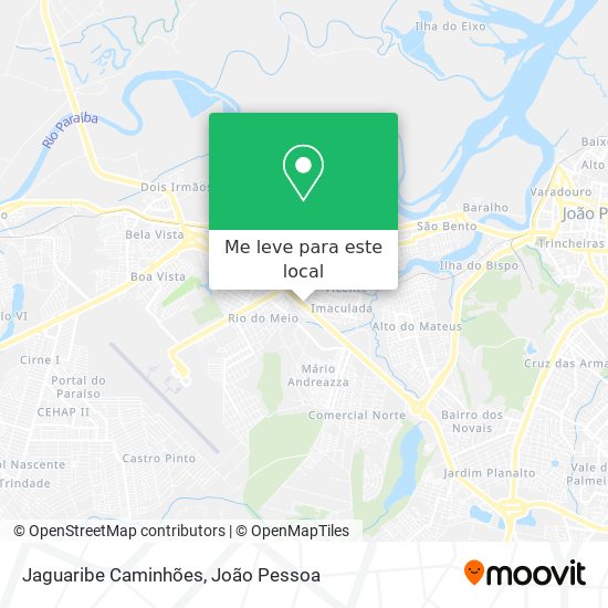 Jaguaribe Caminhões mapa
