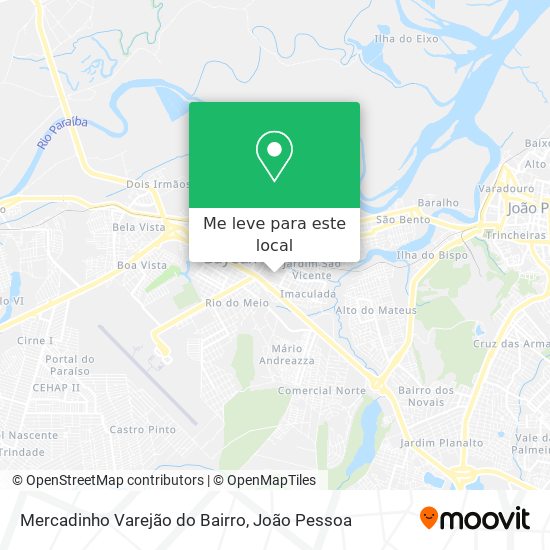Mercadinho Varejão do Bairro mapa