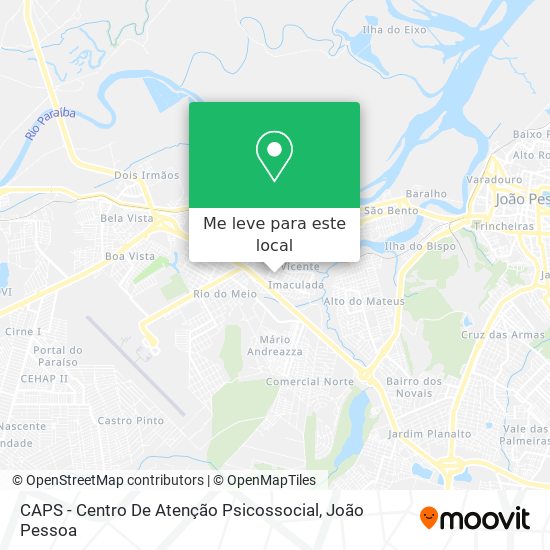 CAPS - Centro De Atenção Psicossocial mapa