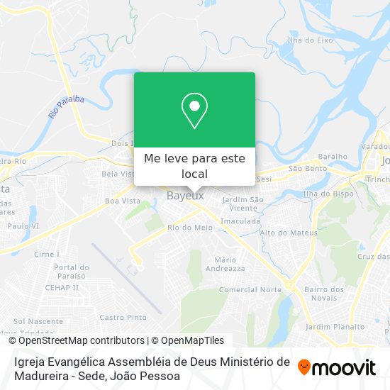 Igreja Evangélica Assembléia de Deus Ministério de Madureira - Sede mapa