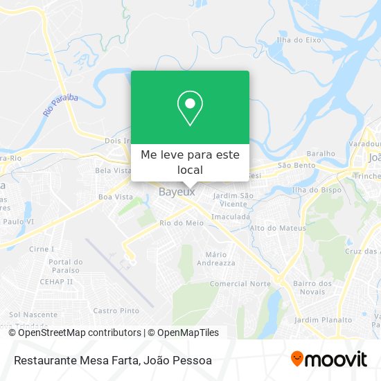 Restaurante Mesa Farta mapa
