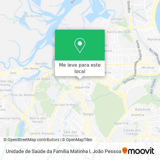 Unidade de Saúde da Família Matinha I mapa