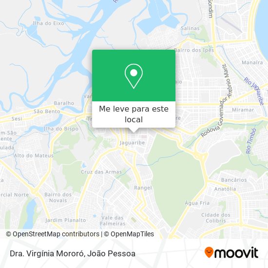 Dra. Virgínia Mororó mapa