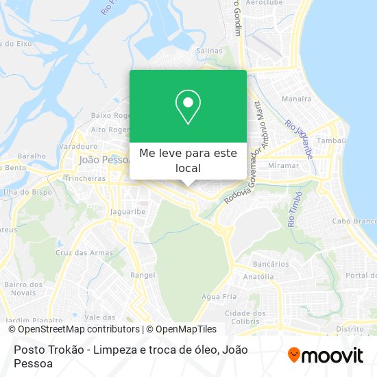 Posto Trokão - Limpeza e troca de óleo mapa
