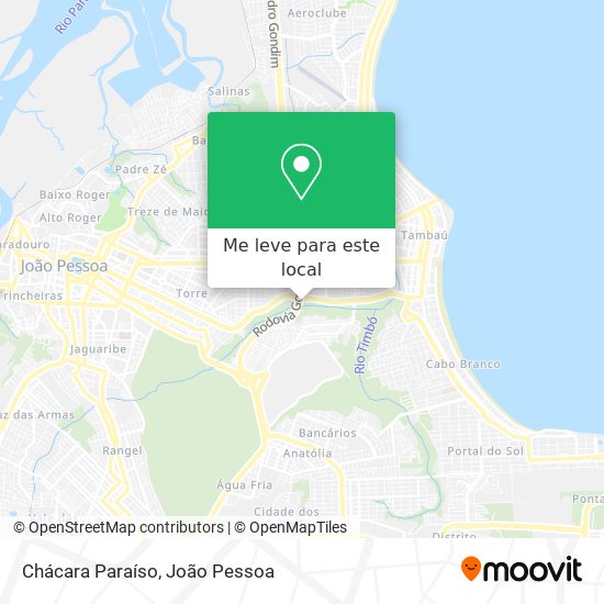 Chácara Paraíso mapa