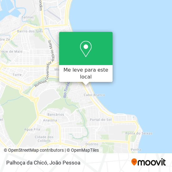 Palhoça da Chicó mapa
