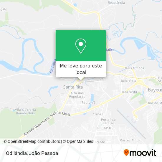 Odilândia mapa