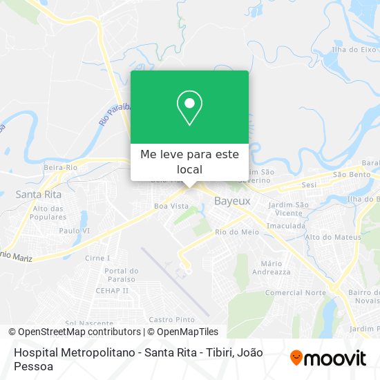 Hospital Metropolitano - Santa Rita - Tibiri mapa