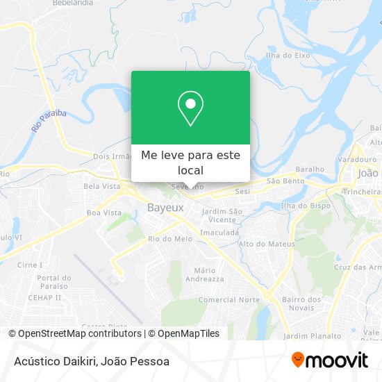 Acústico Daikiri mapa