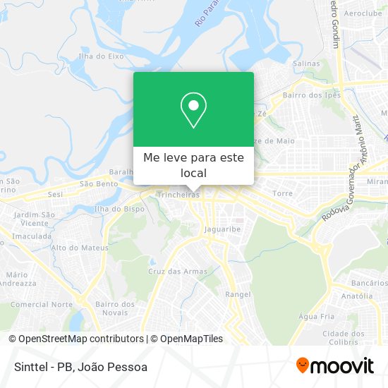 Sinttel - PB mapa