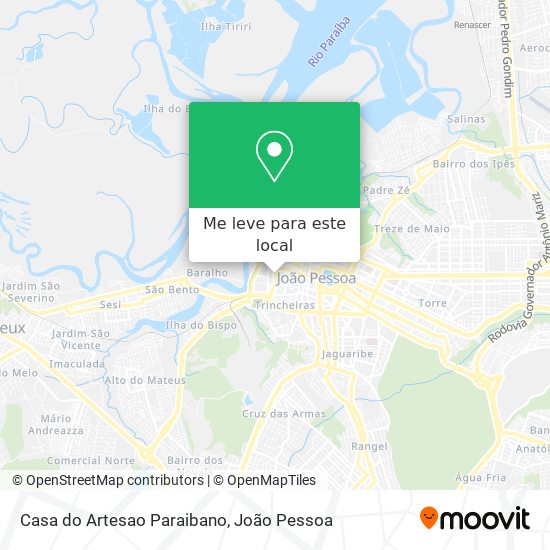 Casa do Artesao Paraibano mapa