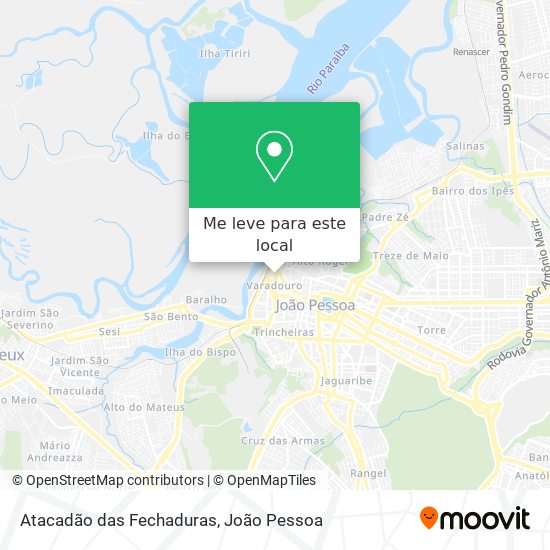 Atacadão das Fechaduras mapa