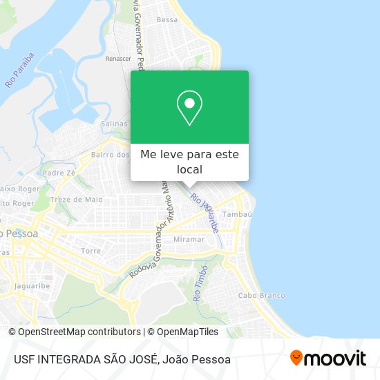 USF INTEGRADA SÃO JOSÉ mapa