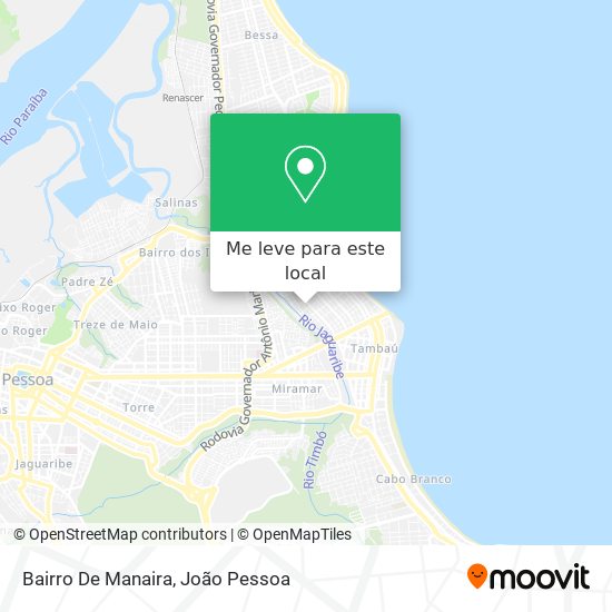 Bairro De Manaira mapa