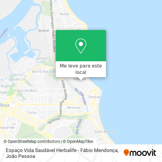 Espaço Vida Saudável Herbalife - Fábio Mendonça mapa
