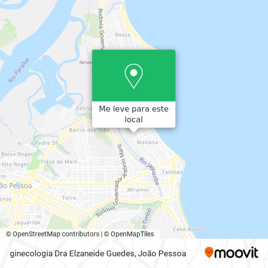 ginecologia Dra Elzaneide Guedes mapa