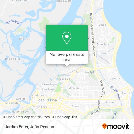 Jardim Ester mapa