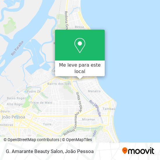 G. Amarante Beauty Salon mapa