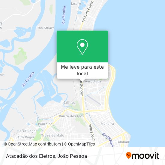 Atacadão dos Eletros mapa