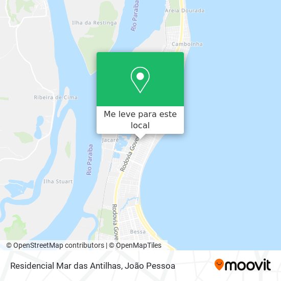 Residencial Mar das Antilhas mapa