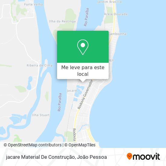 jacare Material De Construção mapa