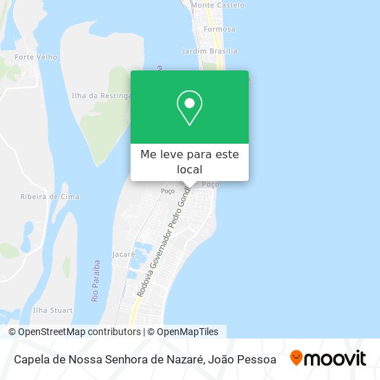 Capela de Nossa Senhora de Nazaré mapa