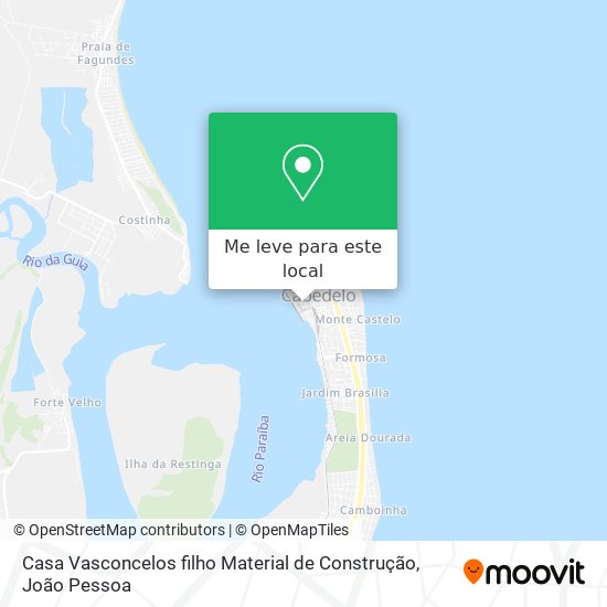 Casa Vasconcelos filho Material de Construção mapa