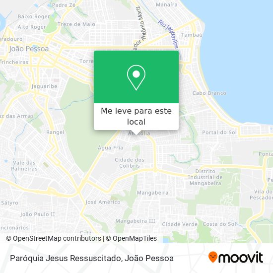 Paróquia Jesus Ressuscitado mapa