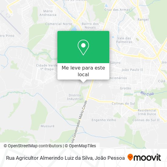 Rua Agricultor Almerindo Luiz da Silva mapa