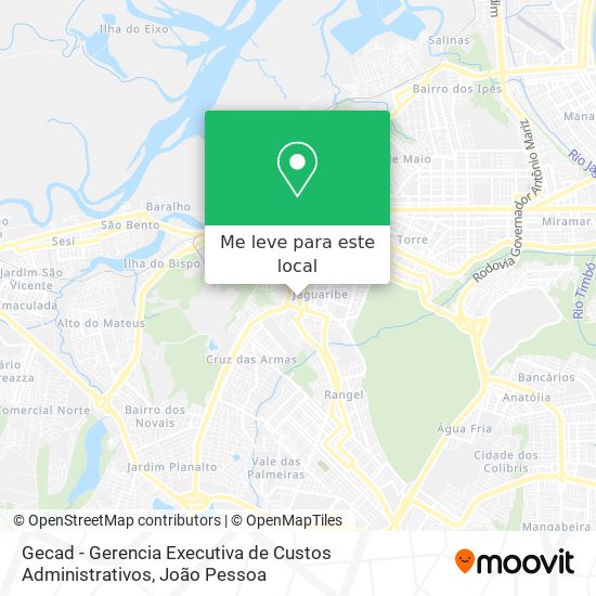 Gecad - Gerencia Executiva de Custos Administrativos mapa
