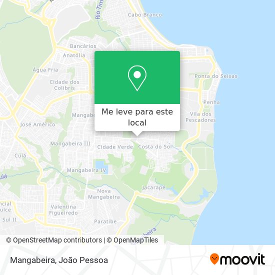 Mangabeira mapa