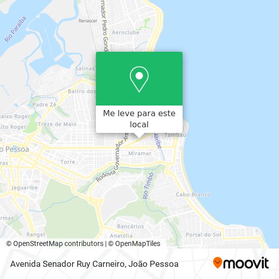 Avenida Senador Ruy Carneiro mapa