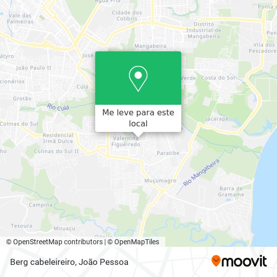 Berg cabeleireiro mapa
