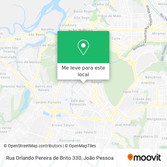 Rua Orlando Pereira de Brito 330 mapa