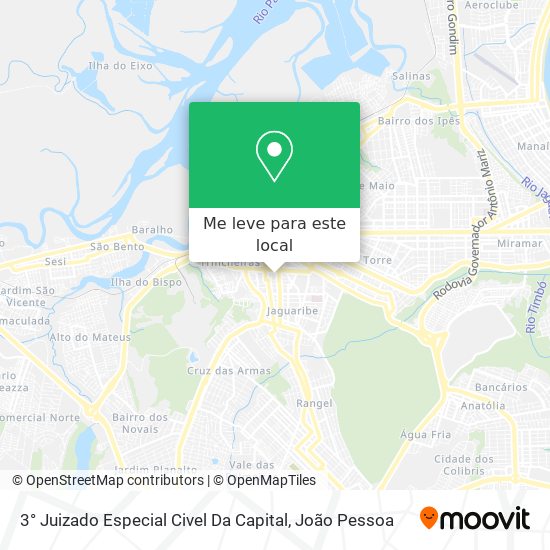 3° Juizado Especial Civel Da Capital mapa