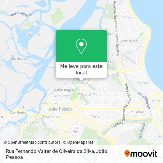 Rua Fernando Valter de Oliveira da Silva mapa
