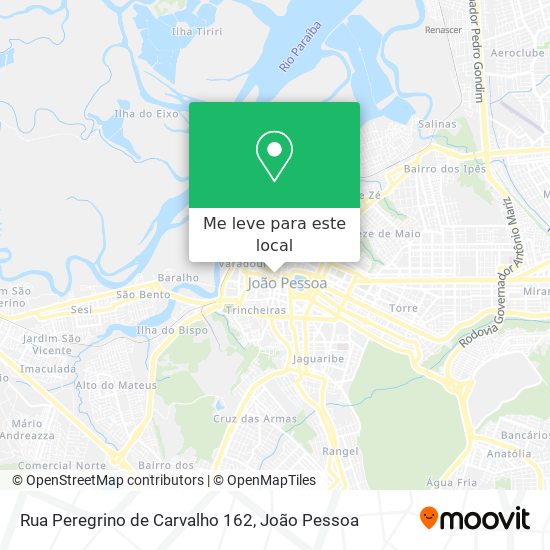 Rua Peregrino de Carvalho 162 mapa