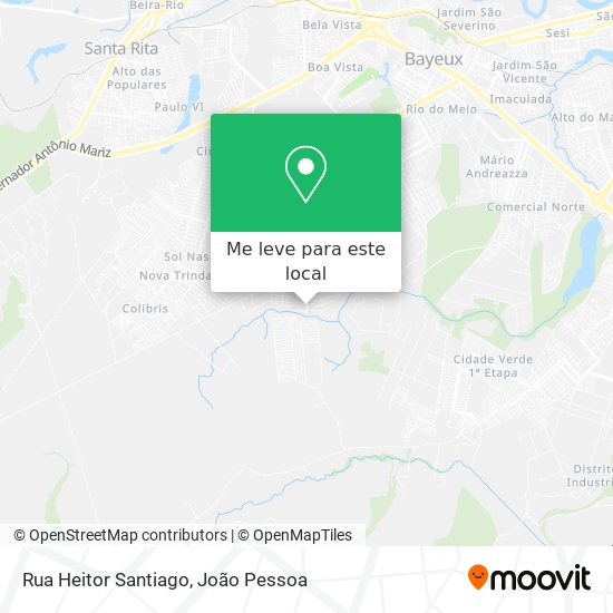 Rua Heitor Santiago mapa