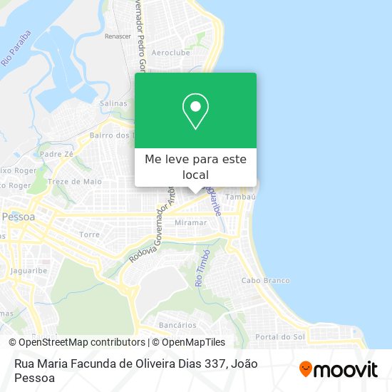 Rua Maria Facunda de Oliveira Dias 337 mapa