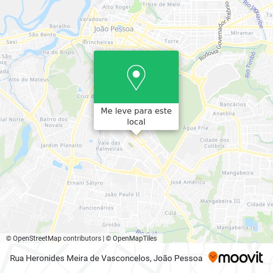 Rua Heronides Meira de Vasconcelos mapa